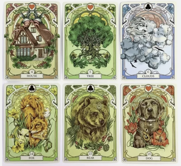 Romantische Lenormand-Orakelkarten